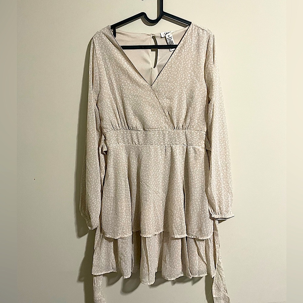 MONTEAU RUFFLE SMOCK DRESS